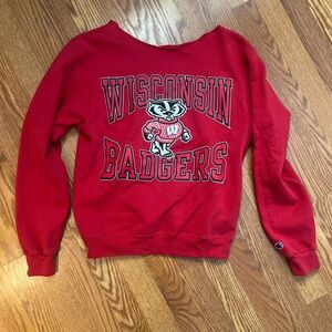 Champion Women's Red Wisconsin Badgers Hoodie